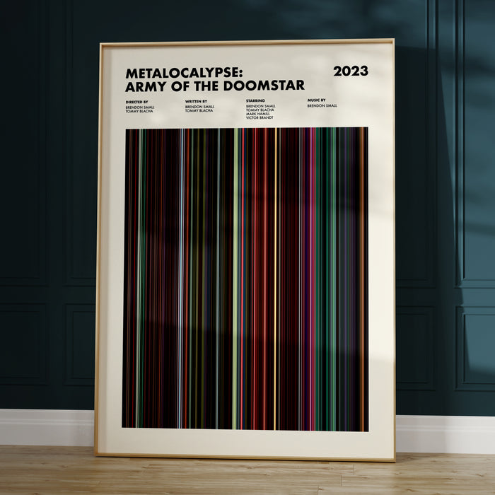 Metalocalypse Army of the Doomstar Movie Barcode Poster