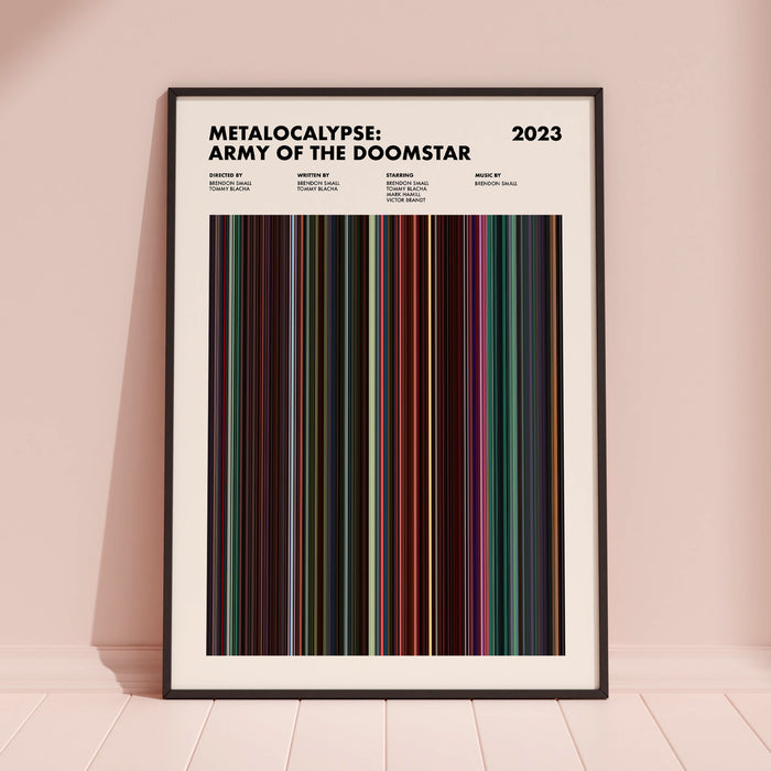 Metalocalypse Army of the Doomstar Movie Barcode Poster