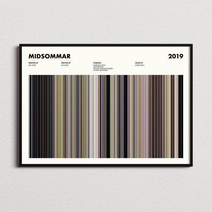 Midsommar Movie Barcode Poster