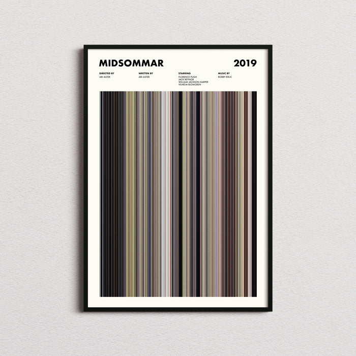 Midsommar Movie Barcode Poster