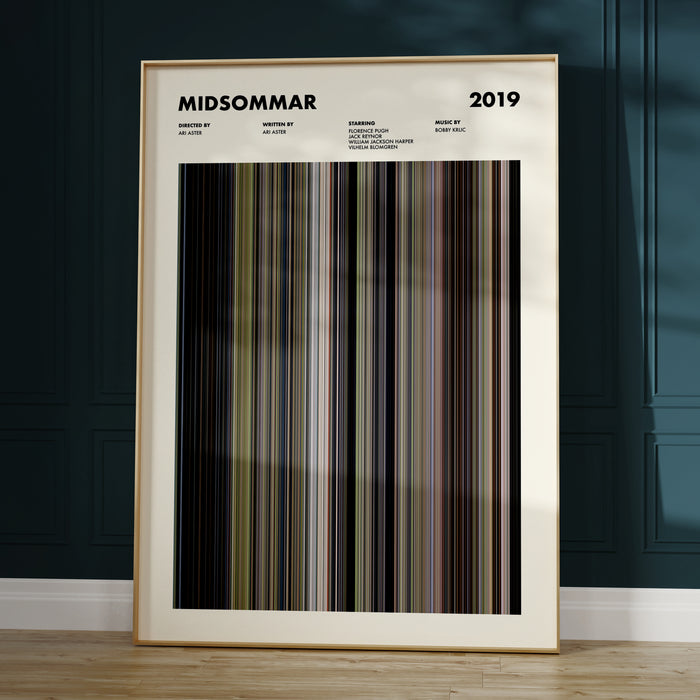 Midsommar Movie Barcode Poster