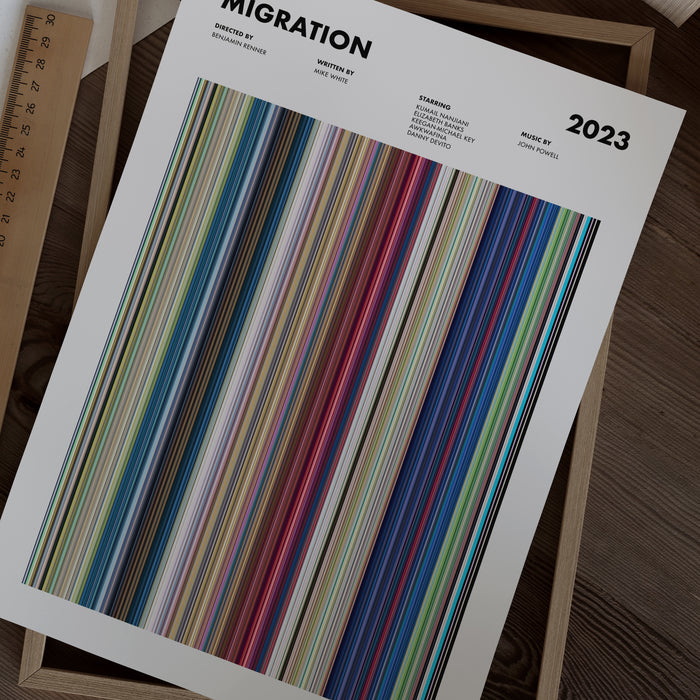 Migration Movie Barcode Poster