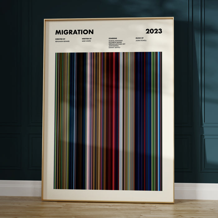 Migration Movie Barcode Poster