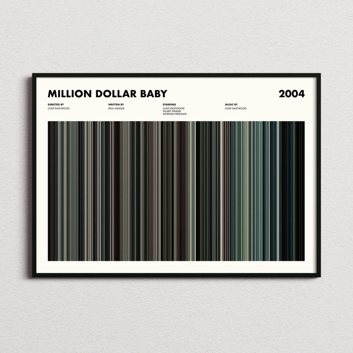 Million Dollar Baby Movie Barcode Poster