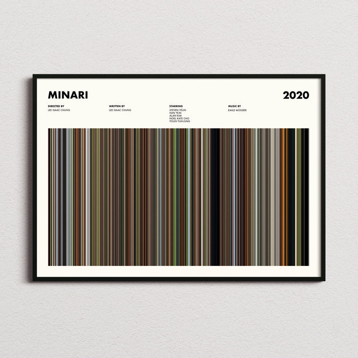 Minari Movie Barcode Movie Barcode Poster