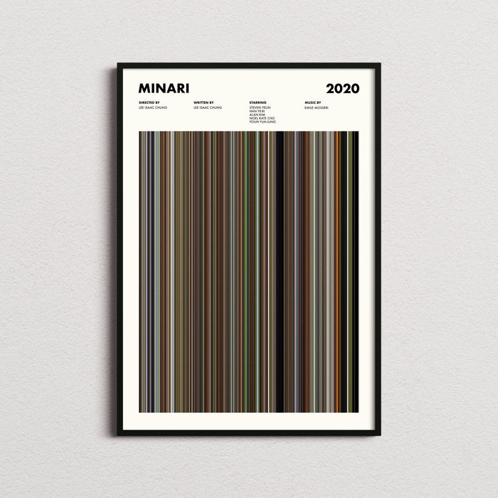 Minari Movie Barcode Movie Barcode Poster