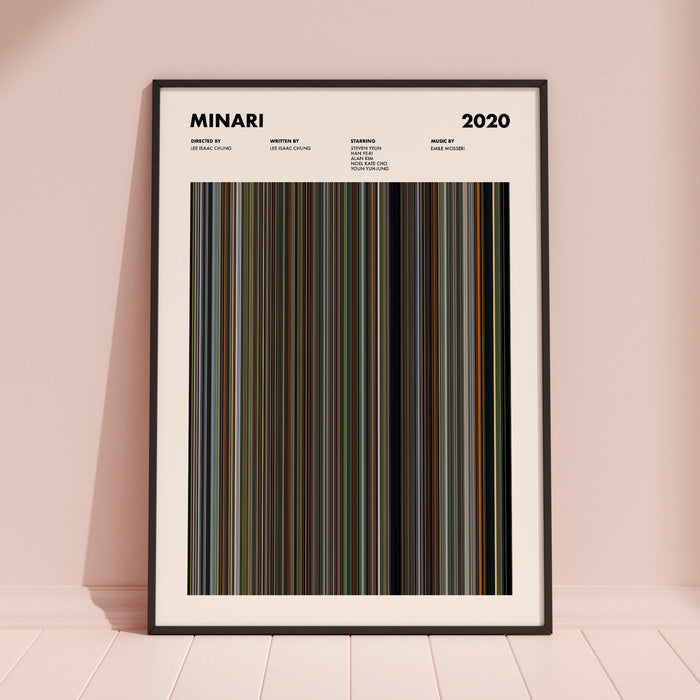 Minari Movie Barcode Movie Barcode Poster