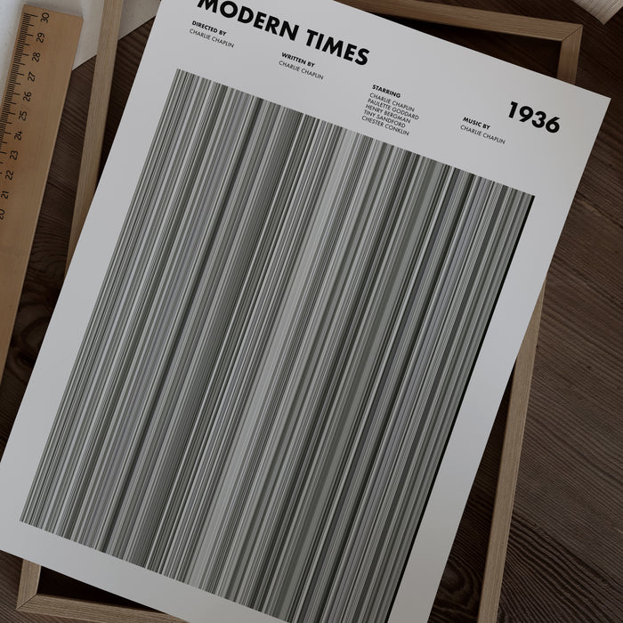 Modern Times Movie Barcode Poster