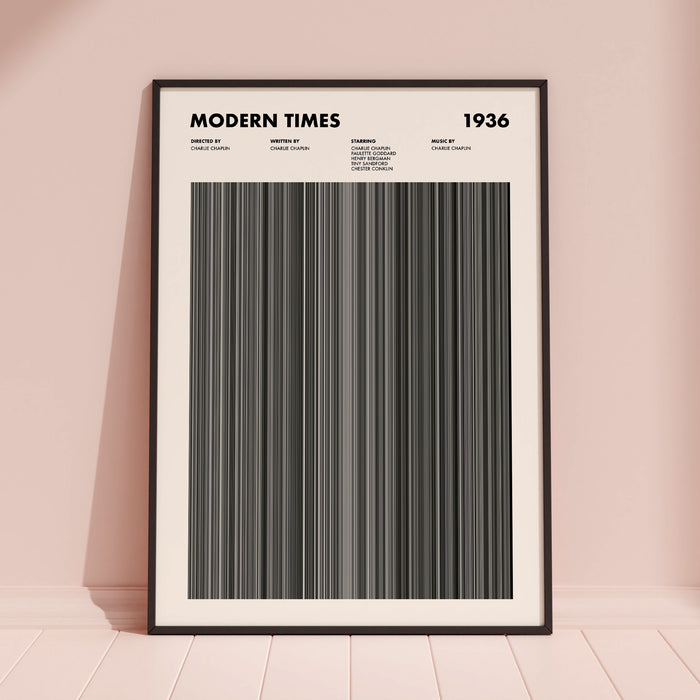 Modern Times Movie Barcode Poster