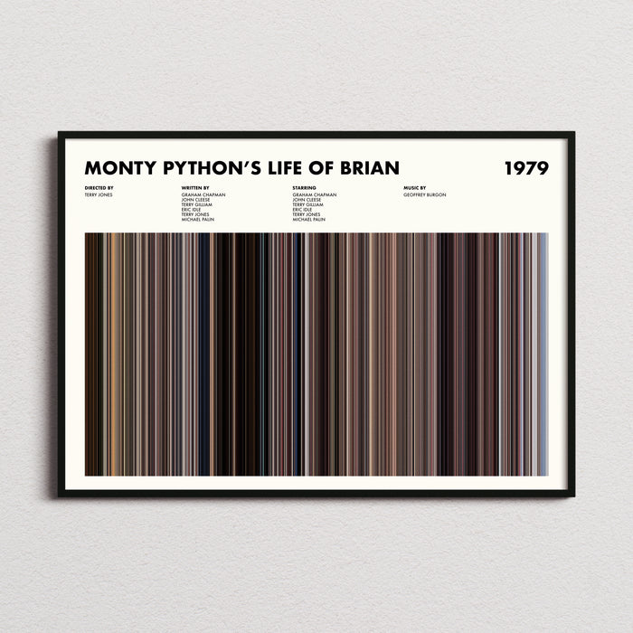 Monty Python's Life of Brian Movie Barcode Movie Barcode Poster