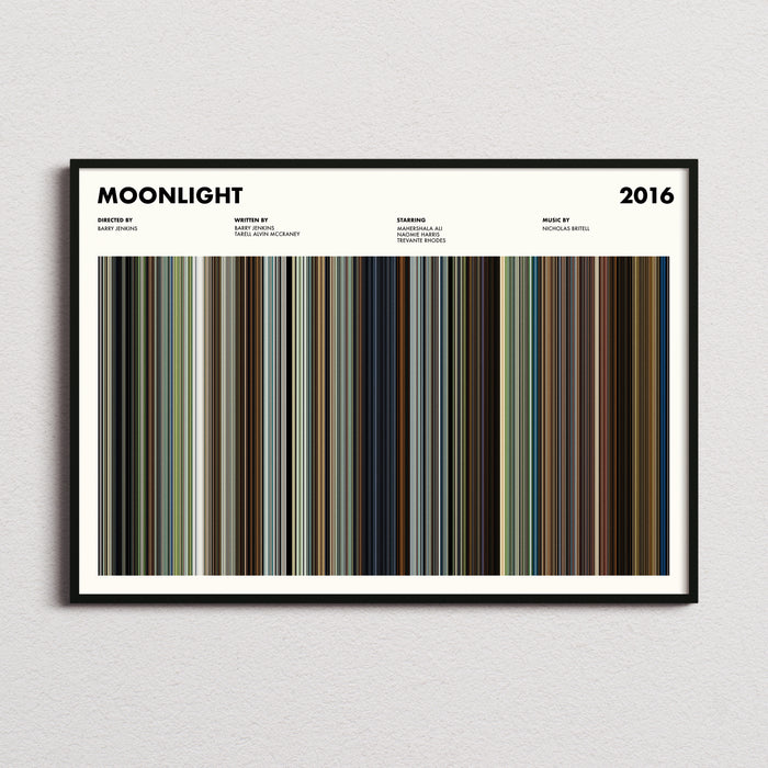 Moonlight Movie Barcode Poster