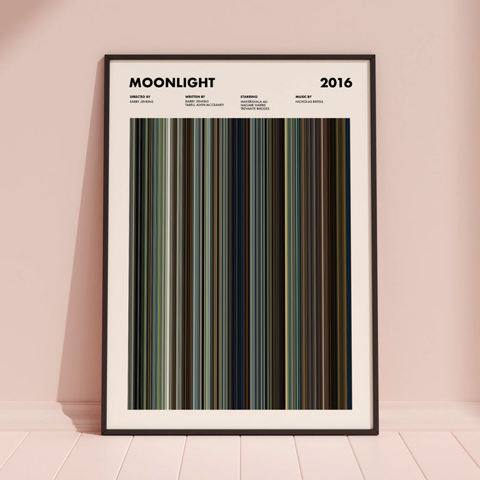 Moonlight Movie Barcode Poster