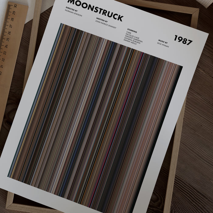 Moonstruck Movie Barcode Poster