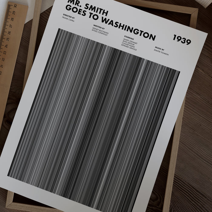 Mr Smith Goes To Washington Movie Barcode Poster