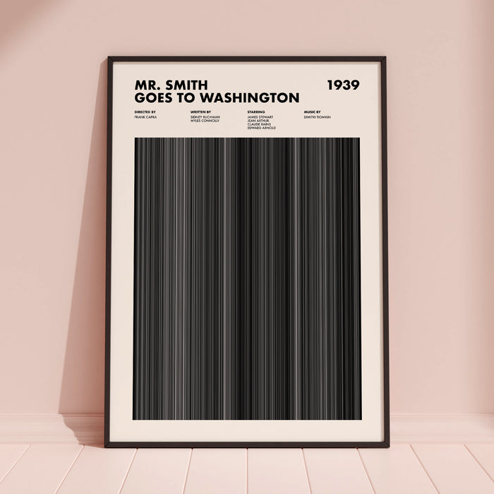 Mr Smith Goes To Washington Movie Barcode Poster