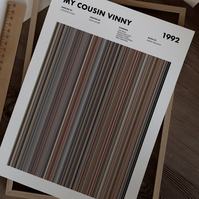 My Cousin Vinny Movie Barcode Poster