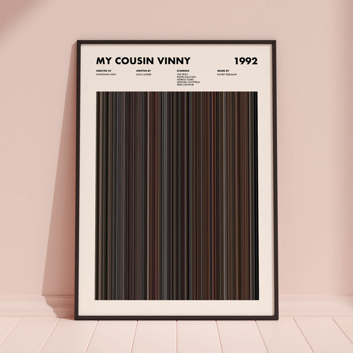 My Cousin Vinny Movie Barcode Poster