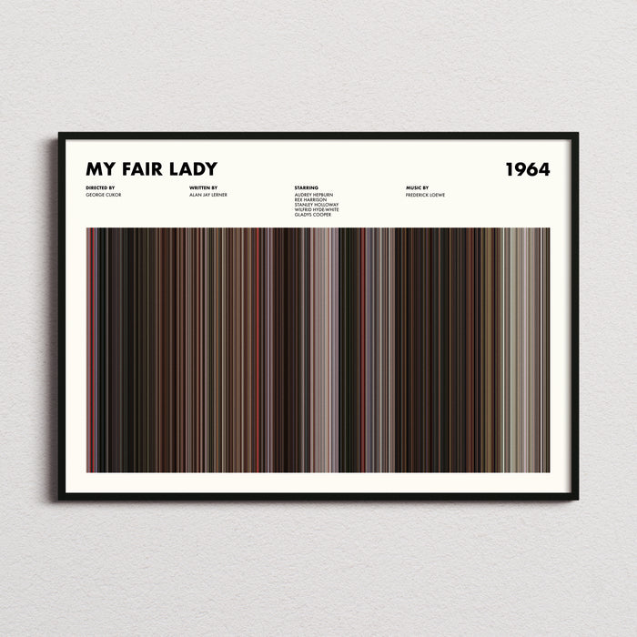 My Fair Lady Movie Barcode Movie Barcode Poster