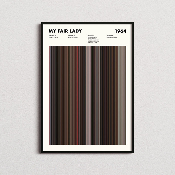 My Fair Lady Movie Barcode Movie Barcode Poster