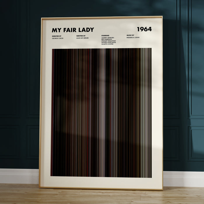 My Fair Lady Movie Barcode Movie Barcode Poster