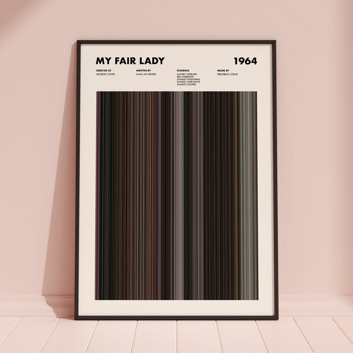 My Fair Lady Movie Barcode Movie Barcode Poster