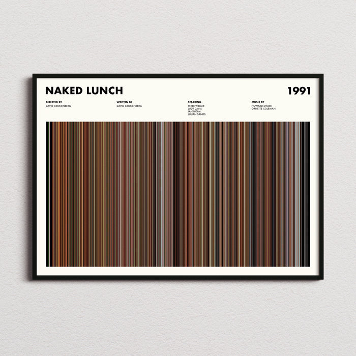 Naked Lunch Movie Barcode Poster