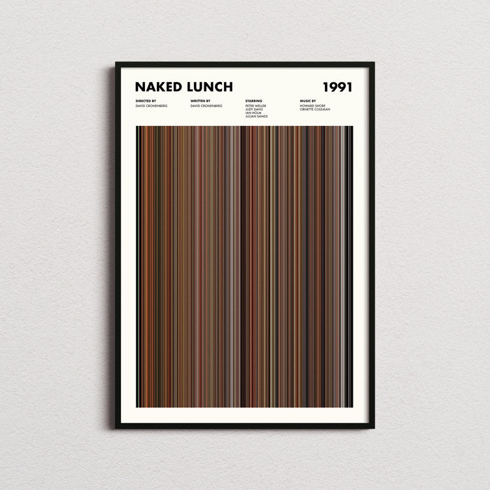 Naked Lunch Movie Barcode Poster