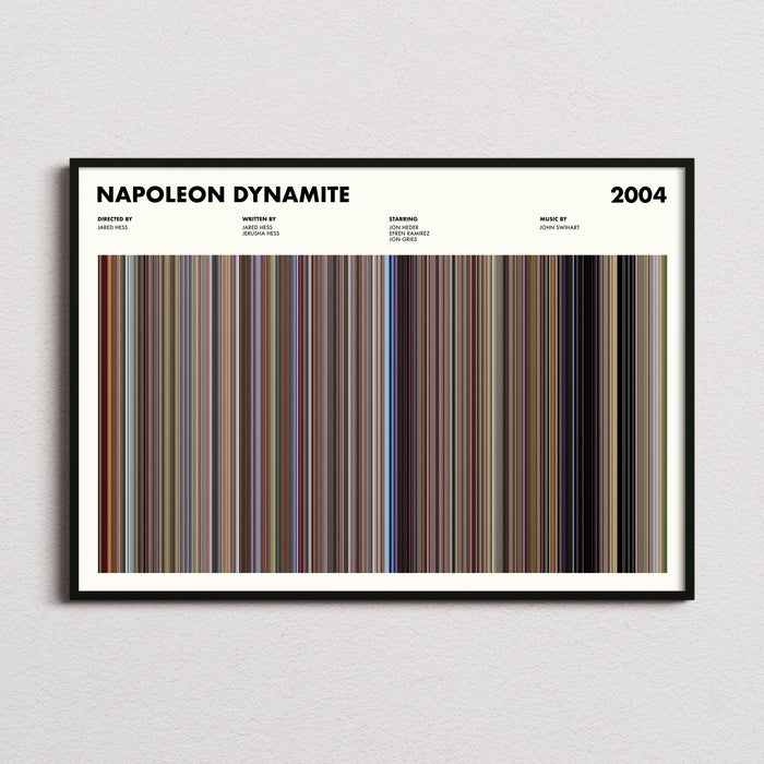 Napoleon Dynamite Movie Barcode Poster