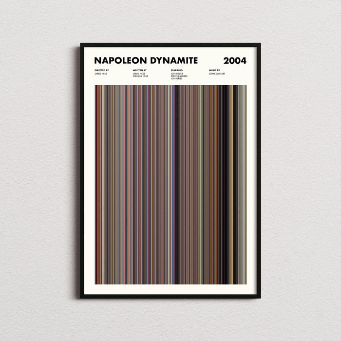 Napoleon Dynamite Movie Barcode Poster