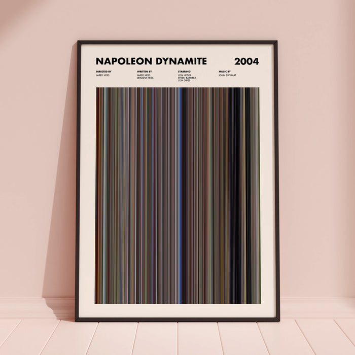 Napoleon Dynamite Movie Barcode Poster