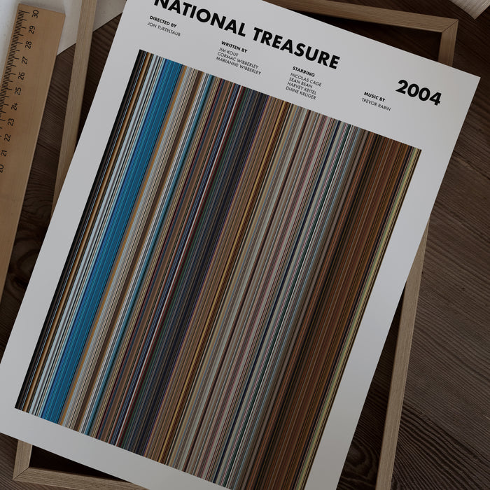 National Treasure Movie Barcode Poster