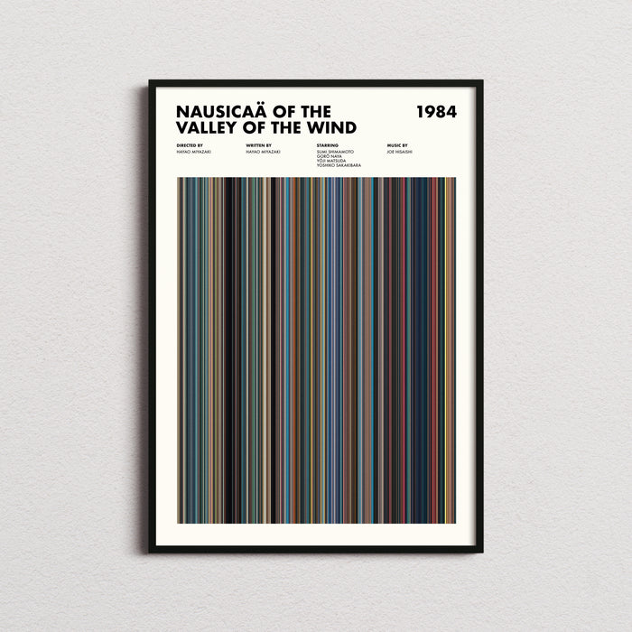 Nausicaa Movie Barcode Poster