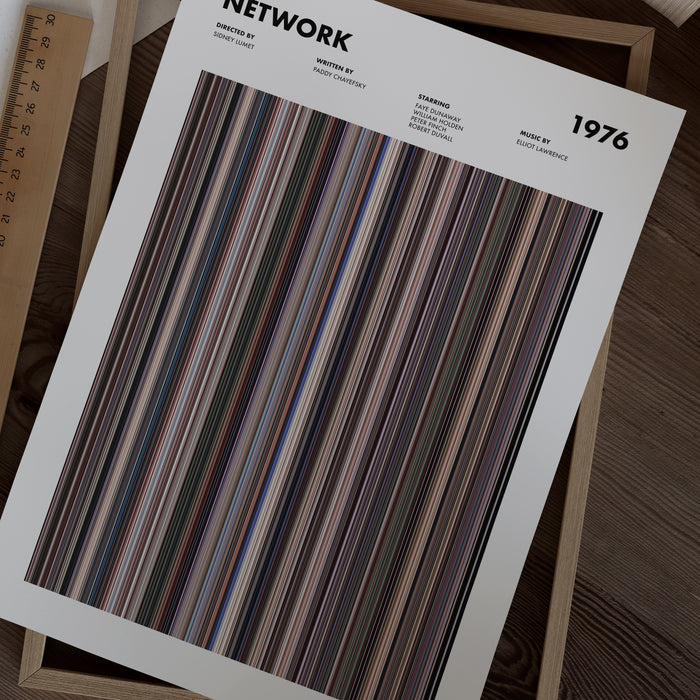 Network Movie Barcode Poster