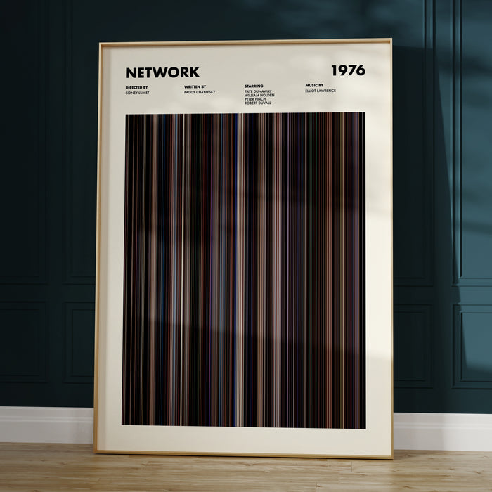 Network Movie Barcode Poster