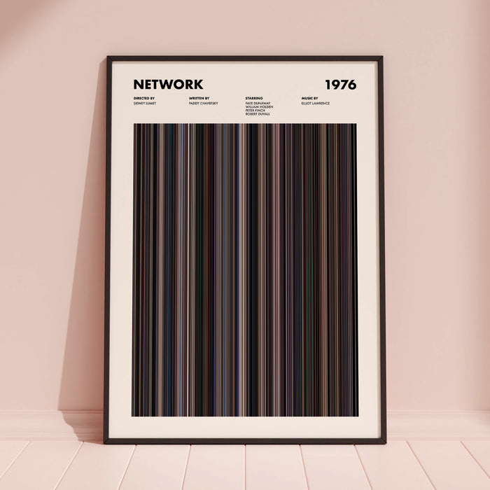 Network Movie Barcode Poster