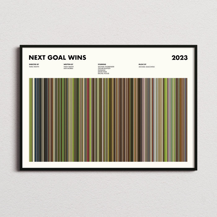 Next Goal Wins Movie Barcode Poster