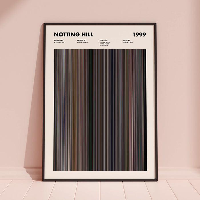 Notting Hill Movie Barcode Poster