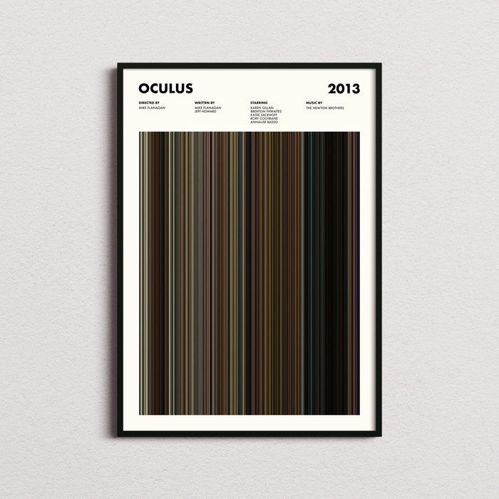 Oculus Movie Barcode Poster