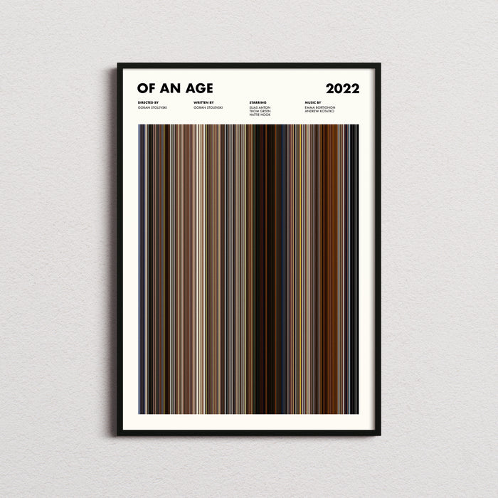 Of An Age Movie Barcode Poster