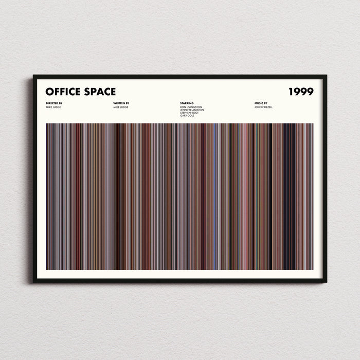 Office Space Movie Barcode Poster