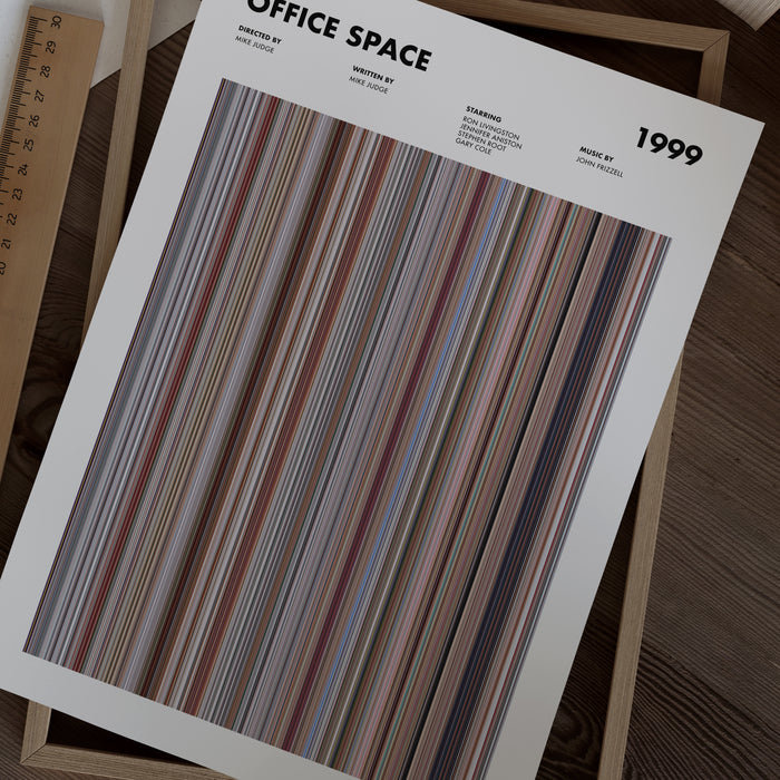 Office Space Movie Barcode Poster