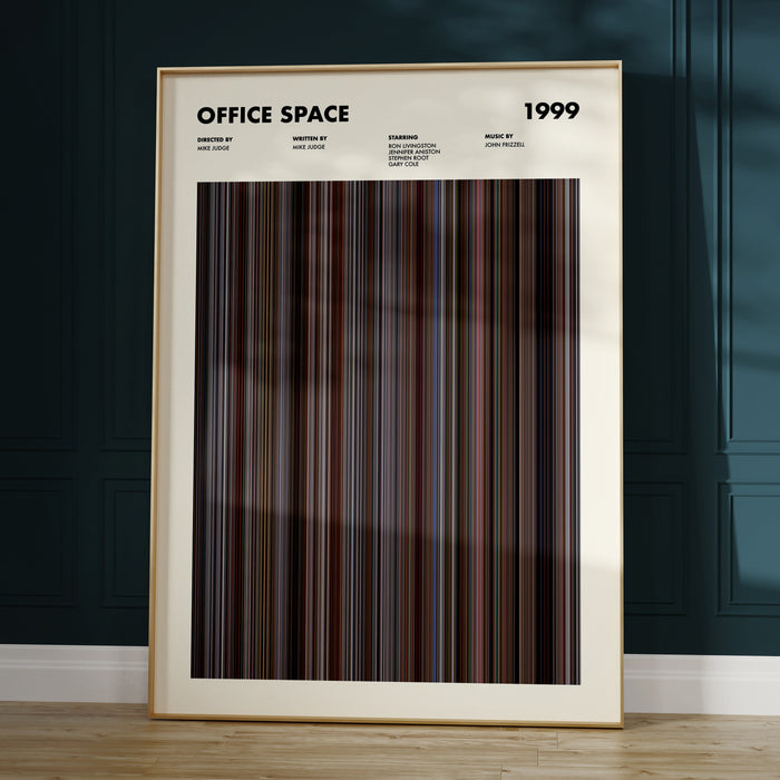 Office Space Movie Barcode Poster