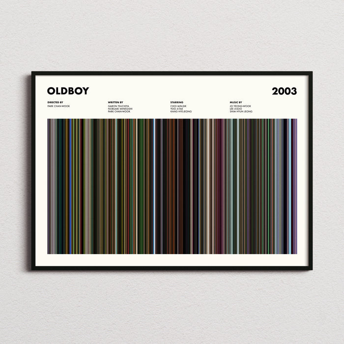 Oldboy 2003 Movie Barcode Poster