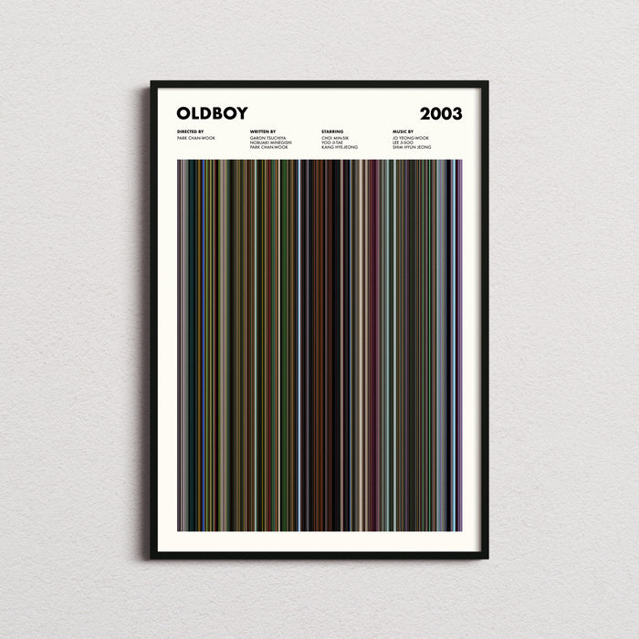 Oldboy 2003 Movie Barcode Poster