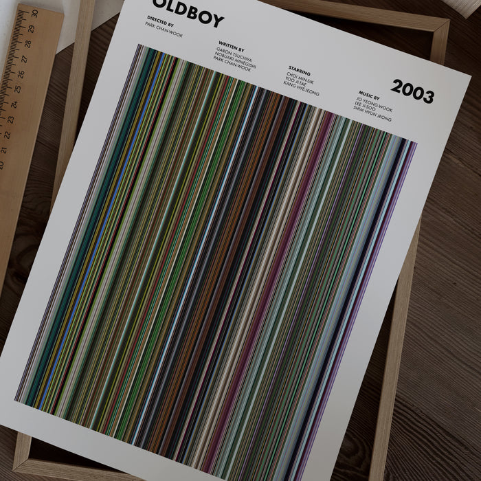 Oldboy 2003 Movie Barcode Poster