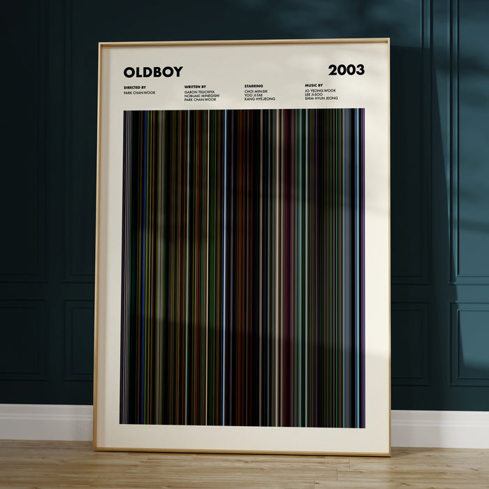 Oldboy 2003 Movie Barcode Poster