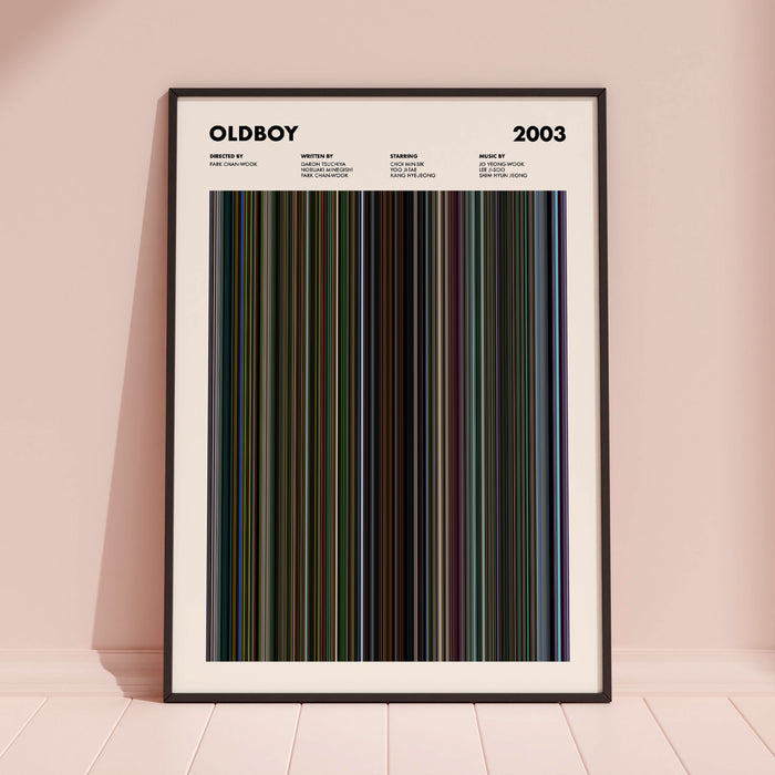 Oldboy 2003 Movie Barcode Poster