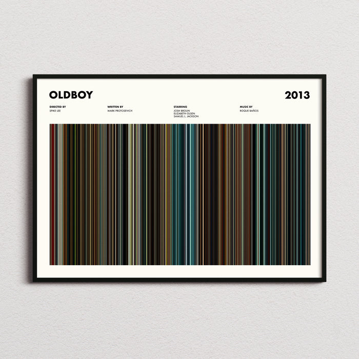 Oldboy 2013 Movie Barcode Poster