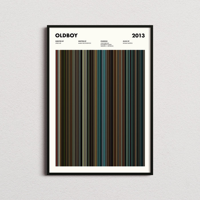 Oldboy 2013 Movie Barcode Poster