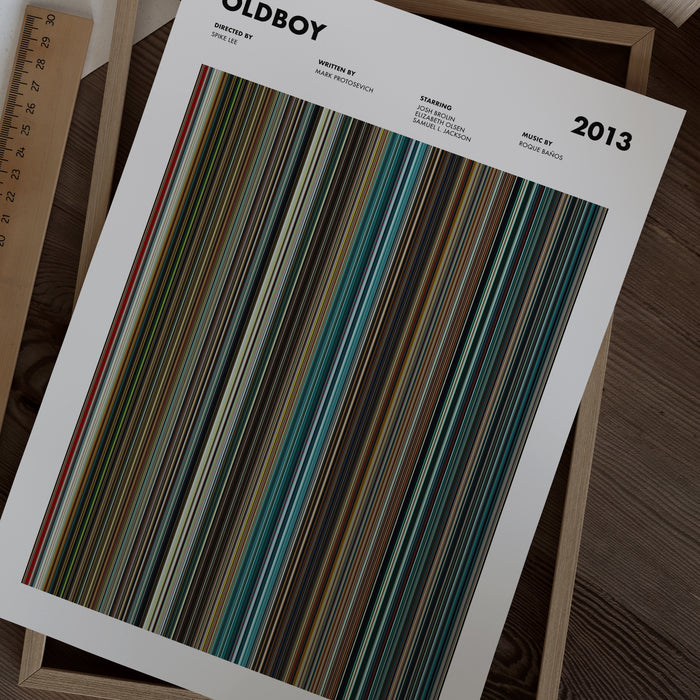 Oldboy 2013 Movie Barcode Poster